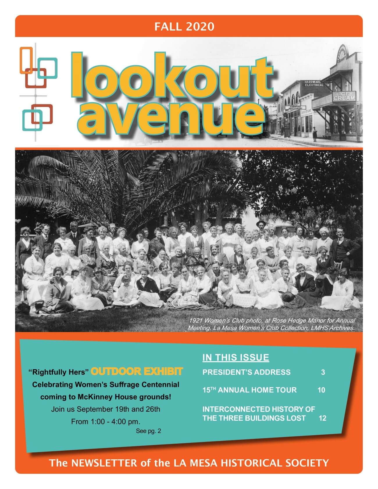 45_3 Fall 2020 LMHS Newsletter Cover